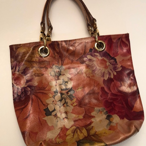 Maurizio Taiuti Handbags - Maurizio Taiuti floral print tote Vintage